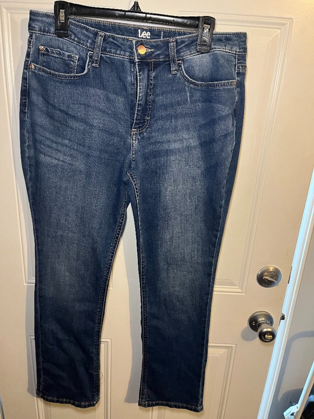 Lee Riders Jeans 12P Straight Leg Dark Wash